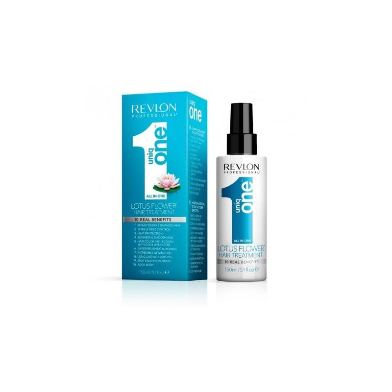 Bezoplachová péče s výtažkem z lotusu Uniq One (Lotus Flower Leave-in Hair Treatment) Revlon Professional - 150 ml Bezoplachová péče s výtažkem z lotusu Uniq One (Lotus Flower Leave-in Hair Treatment) Revlon Professional - 150 ml
