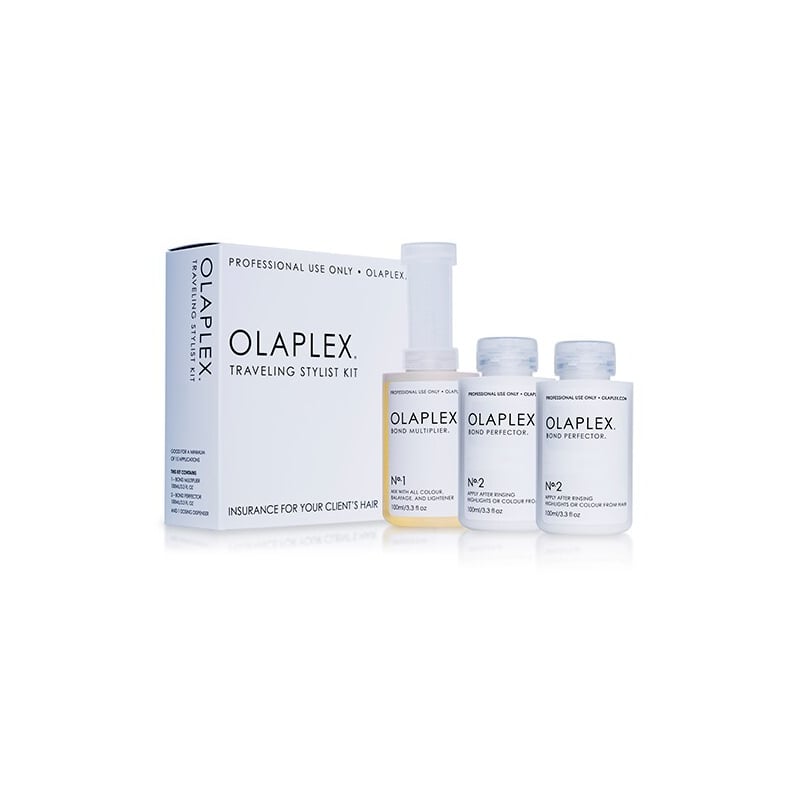Sada pro barvené nebo chemicky ošetřené vlasy (Traveling Stylist Kit) Olaplex - 3 x 100 ml Sada pro barvené nebo chemicky ošetřené vlasy (Traveling Stylist Kit) Olaplex - 3 x 100 ml