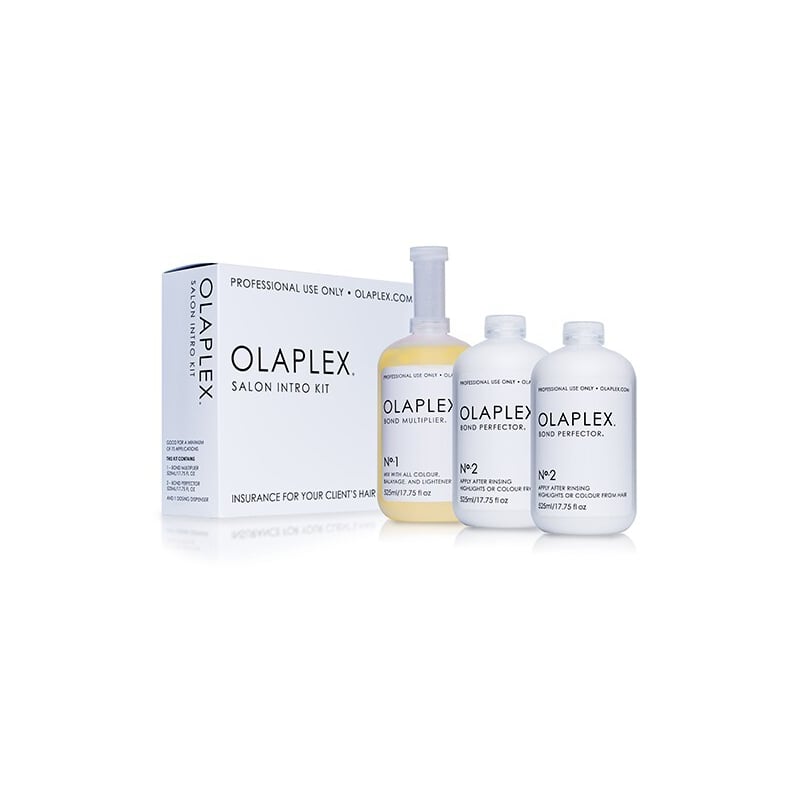Sada pro barvené nebo chemicky ošetřené vlasy (Salon Intro Kit) Olaplex - 3 x 525 ml Sada pro barvené nebo chemicky ošetřené vlasy (Salon Intro Kit) Olaplex - 3 x 525 ml