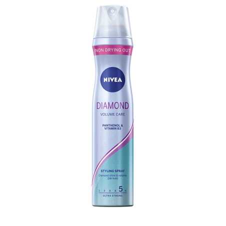 Pečující lak na vlasy pro oslňující lesk vlasů Diamond Volume Care (Styling Spray) Nivea - 250 ml