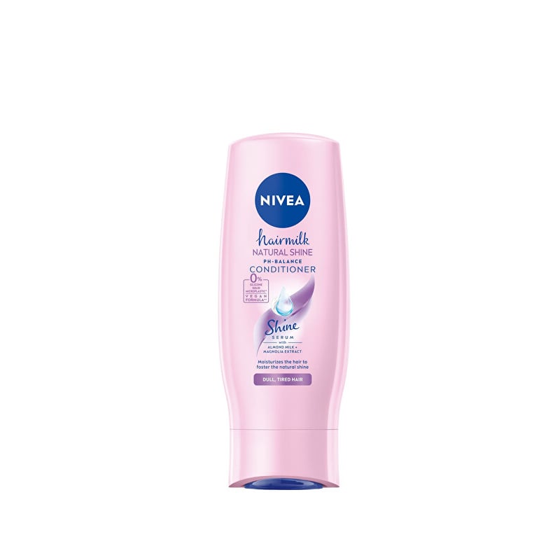 Pečující kondicionér s mléčnými a hedvábnými proteiny na unavené vlasy bez lesku Hairmilk Shine Nivea - 200 ml Pečující kondicionér s mléčnými a hedvábnými proteiny na unavené vlasy bez lesku Hairmilk Shine Nivea - 200 ml