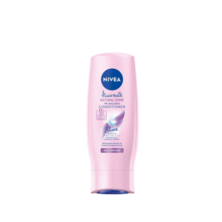 Pečující kondicionér s mléčnými a hedvábnými proteiny na unavené vlasy bez lesku Hairmilk Shine Nivea - 200 ml