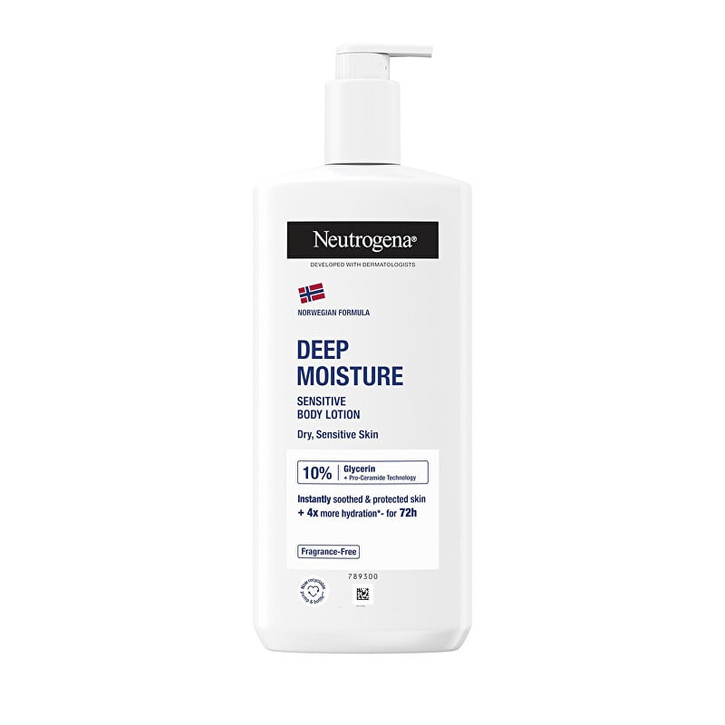 Hloubkově hydratační tělové mléko pro citlivou pokožku 24 H Neutrogena - 400 ml Hloubkově hydratační tělové mléko pro citlivou pokožku 24 H Neutrogena - 400 ml