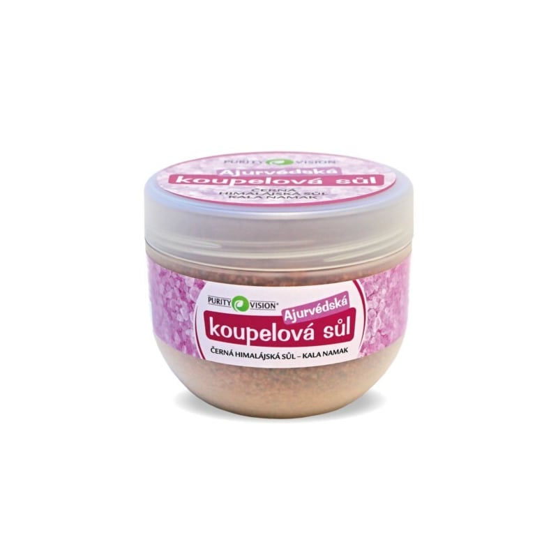 Ajurvédská koupelová sůl (Černá himalájská sůl – Kala Namak) Purity Vision - 500 g Ajurvédská koupelová sůl (Černá himalájská sůl – Kala Namak) Purity Vision - 500 g