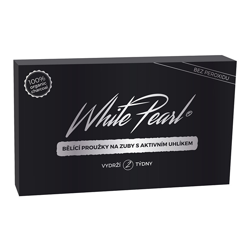 Bělicí proužky na zuby s aktivním uhlíkem White Pearl VitalCare
