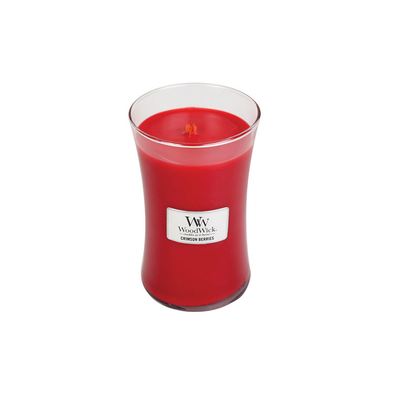 Vonná svíčka váza Crimson Berries WoodWick - 609 g