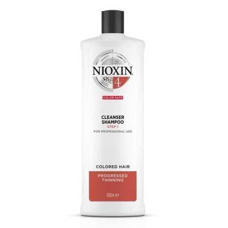 Čisticí šampon pro jemné barvené výrazně řídnoucí vlasy System 4 (Shampoo Cleanser System 4) Nioxin - 1000 ml