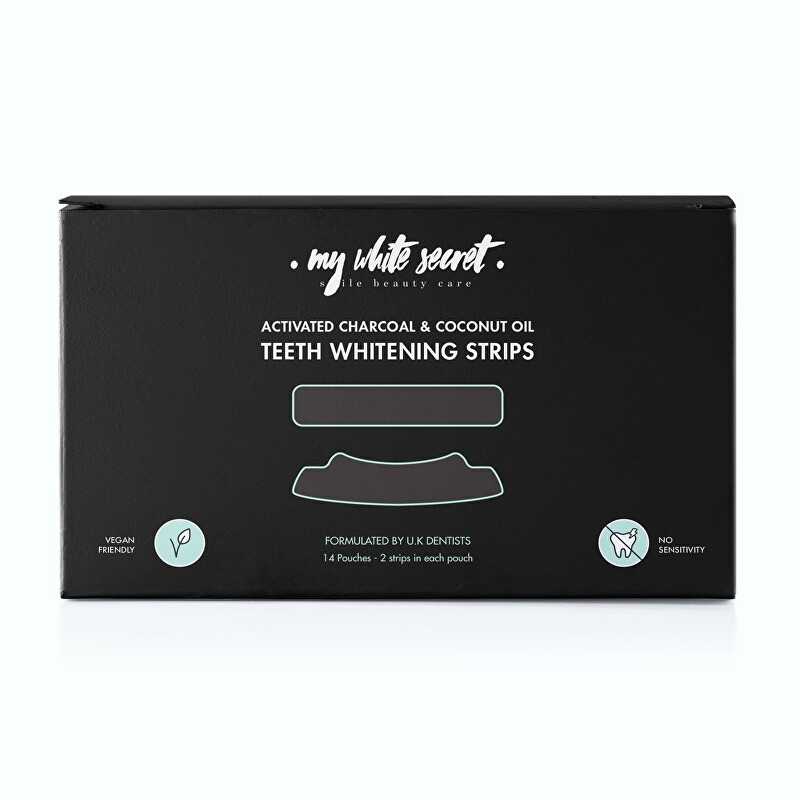 Bělicí pásky na zuby s aktivním uhlím Whitening Strips My White Secret - 14 ks Bělicí pásky na zuby s aktivním uhlím Whitening Strips My White Secret - 14 ks