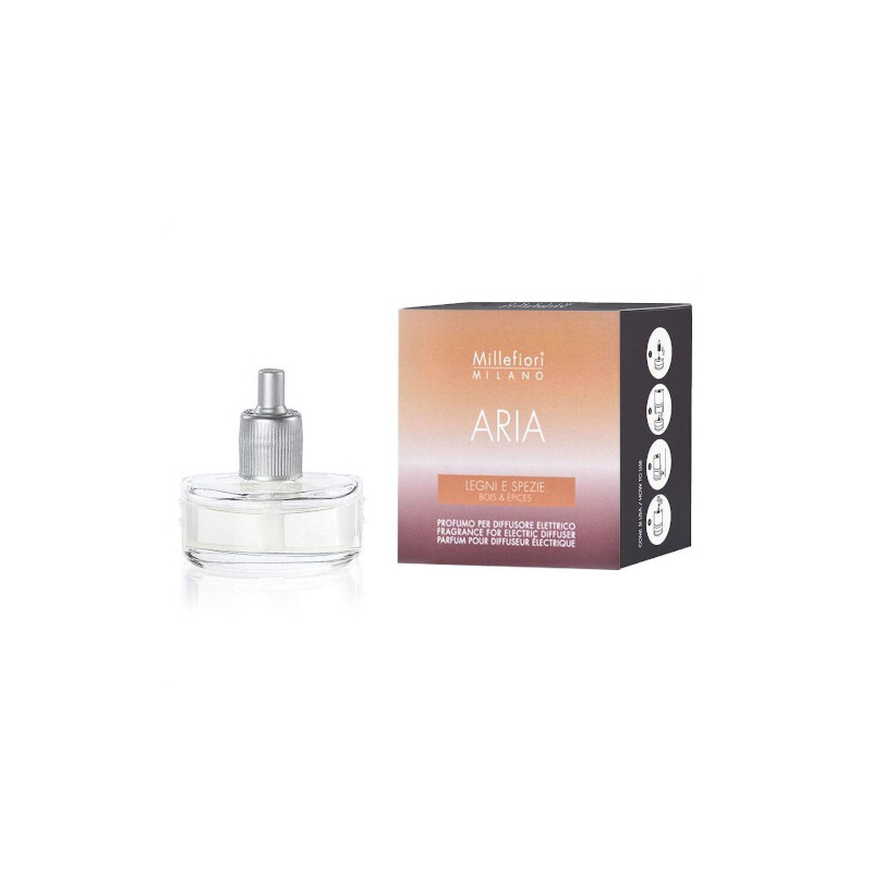 Náhradní náplň do elektrického difuzéru Aria / Legni & Spezie Millefiori Milano - 20 ml