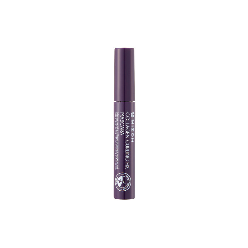 Voděodolná řasenka pro prodloužení a natočení řas (Collagen Curling Fix Mascara) Mizon / Odstín: Black - 6 ml Voděodolná řasenka pro prodloužení a natočení řas (Collagen Curling Fix Mascara) Mizon / Odstín: Black - 6 ml