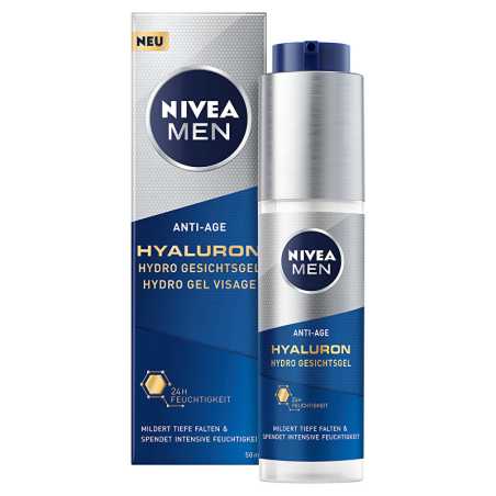 Osvěžující pleťový gel Nivea Men Hyaluron Anti-Age (Hydro Gel Visage) Nivea - 50 ml