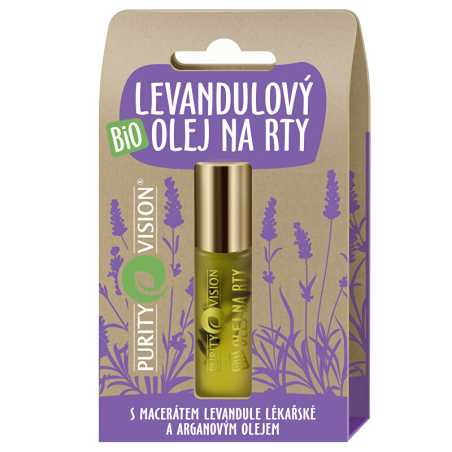 Bio Levandulový olej na rty Purity Vision - 10 ml