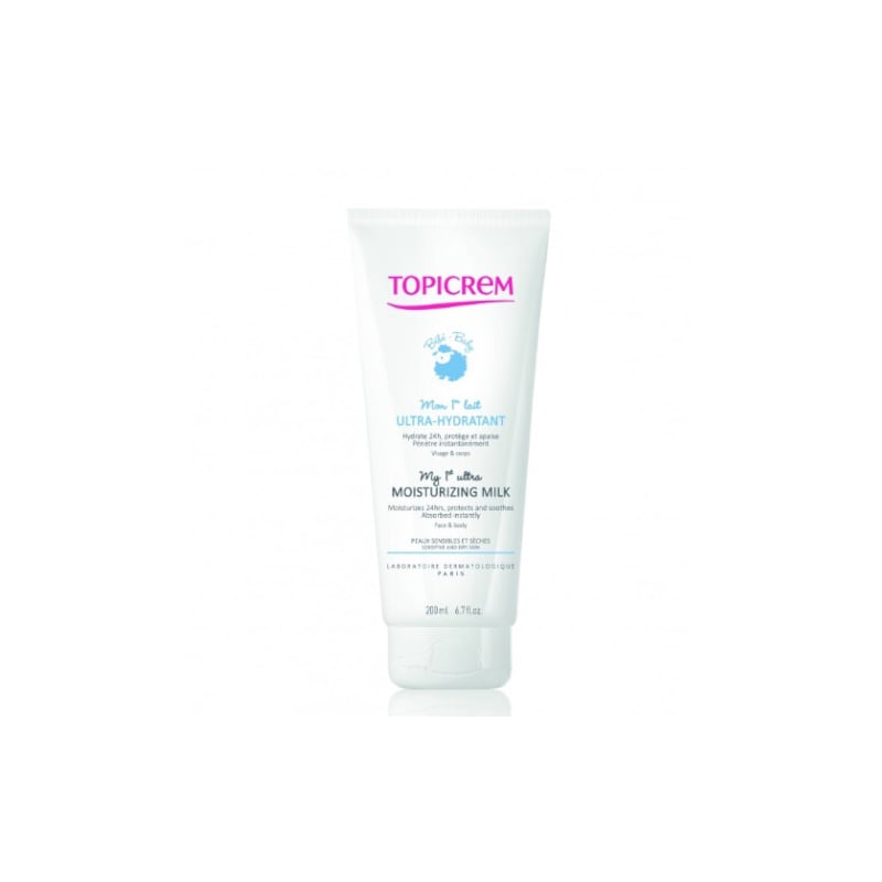 Dětské hydratační tělové mléko pro citlivou a suchou pokožku BABY My 1st (Ultra-Moisturizing Milk) Topicrem - 200 ml