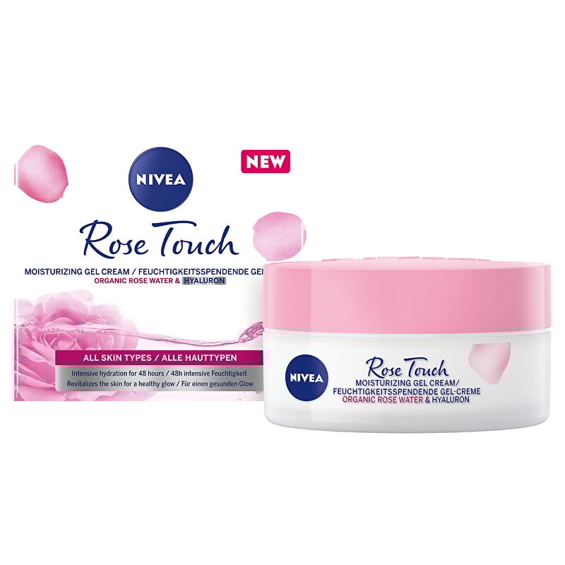 Hydratační denní gel-krém Rose Touch (Moisturizing Gel-Cream) Nivea - 50 ml Hydratační denní gel-krém Rose Touch (Moisturizing Gel-Cream) Nivea - 50 ml