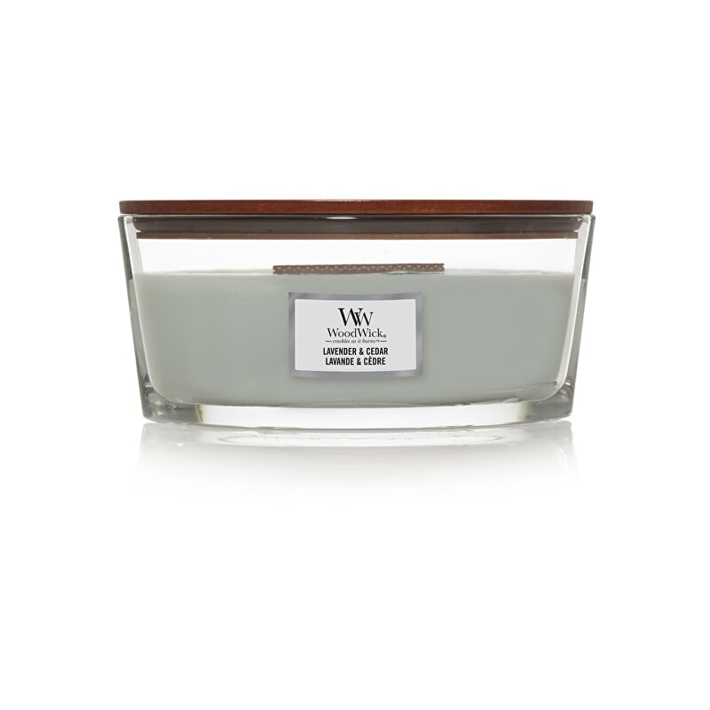 Vonná svíčka loď Lavender & Cedar WoodWick - 453,6 g