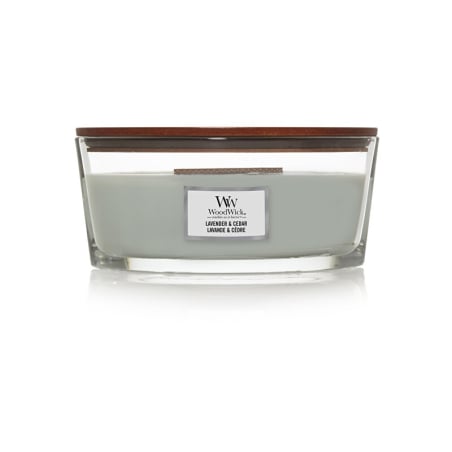 Vonná svíčka loď Lavender & Cedar WoodWick - 453,6 g