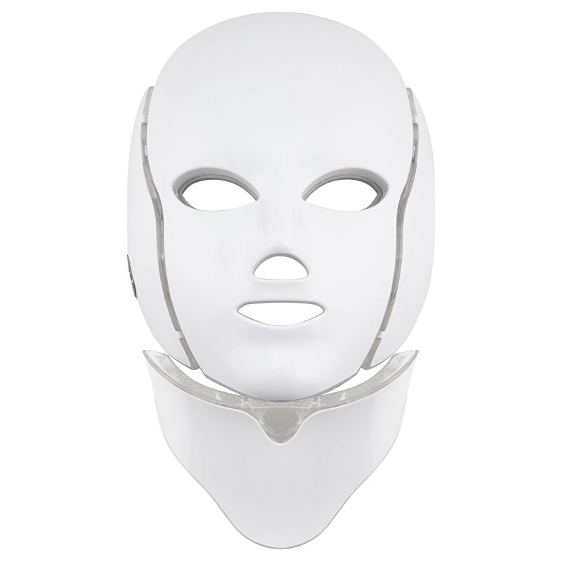 Ošetřující LED maska na obličej a krk bílá (LED Mask + Neck 7 Colors White) Palsar 7 Ošetřující LED maska na obličej a krk bílá (LED Mask + Neck 7 Colors White) Palsar 7