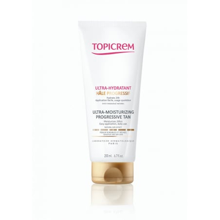 Hydratační samoopalovací mléko (Ultra-Moisturizing Progressive Tan) Topicrem - 200 ml