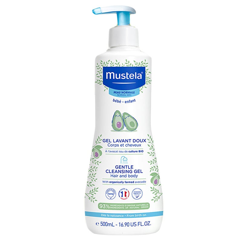 Dětský jemný čisticí gel na tělo a vlasy (Gentle Cleansing Gel) Mustela - 500 ml Dětský jemný čisticí gel na tělo a vlasy (Gentle Cleansing Gel) Mustela - 500 ml