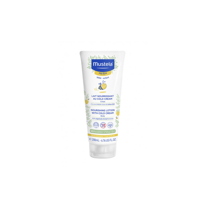 Dětské vyživující tělové mléko pro suchou pokožku (Nourishing Lotion with Cold Cream) Mustela - 200 ml Dětské vyživující tělové mléko pro suchou pokožku (Nourishing Lotion with Cold Cream) Mustela - 200 ml
