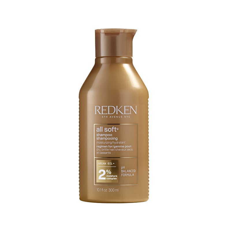 Zjemňující šampon pro suché a křehké vlasy All Soft (Shampoo) Redken - 300 ml Zjemňující šampon pro suché a křehké vlasy All Soft (Shampoo) Redken - 300 ml