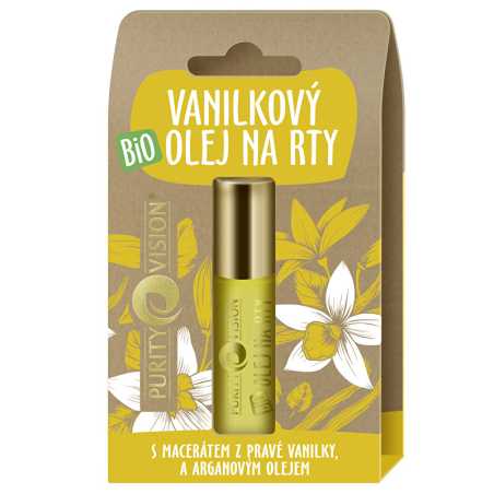 Bio Vanilkový olej na rty Purity Vision - 10 ml