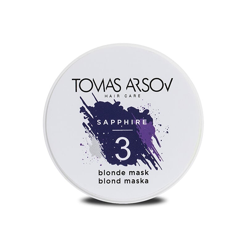 Maska potlačují žluté a zlatavé tóny vlasů Sapphire (Blonde Mask) Tomas Arsov - 100 ml Maska potlačují žluté a zlatavé tóny vlasů Sapphire (Blonde Mask) Tomas Arsov - 100 ml
