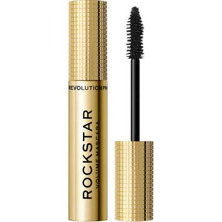 Objemová řasenka pro dramatický vzhled řas Rockstar (Volume Mascara Black) Revolution PRO - 8 ml
