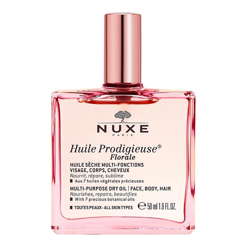 Multifunkční suchý olej na obličej, tělo a vlasy s květinovou vůní Huile Prodigieuse Florale Nuxe - 50 ml