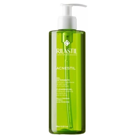 Čisticí gel pro smíšenou a mastnou pleť se sklonem k akné Acnestil (Cleansing Gel) Rilastil - 400 ml