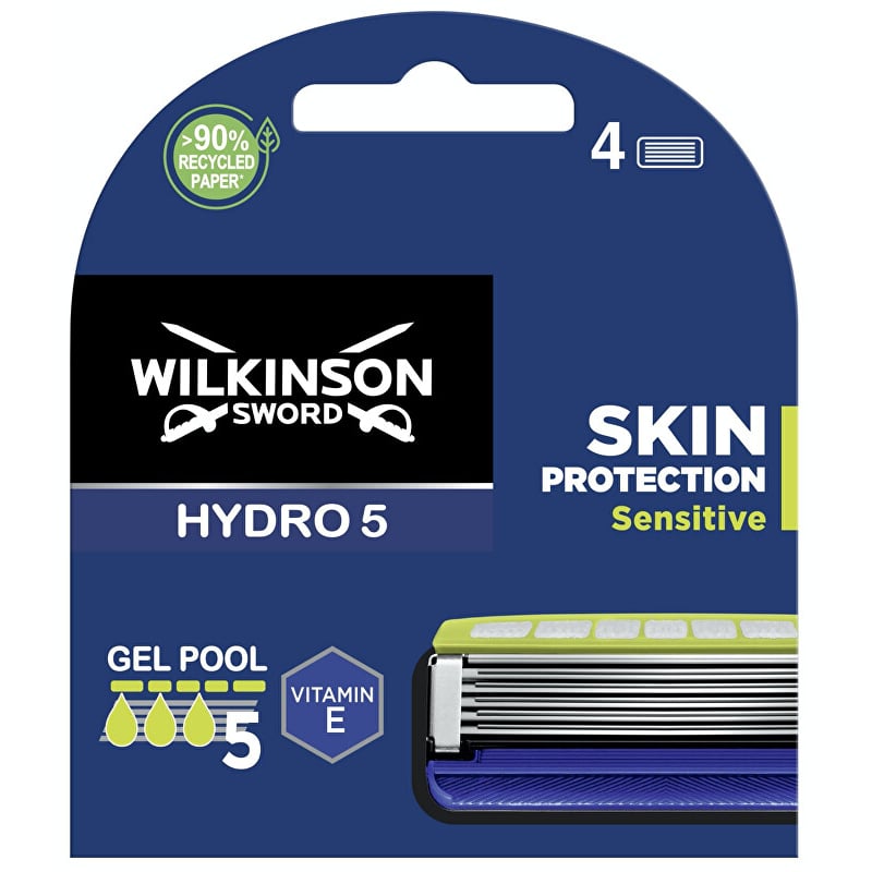 Náhradní hlavice Hydro 5 Skin Protection Sensitive Wilkinson Sword - 4 ks Náhradní hlavice Hydro 5 Skin Protection Sensitive Wilkinson Sword - 4 ks