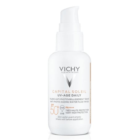 Tónovaný fluid bránící fotostárnutí SPF50+ Capital Soleil UV-Age Daily (Fluid) Vichy - 40 ml