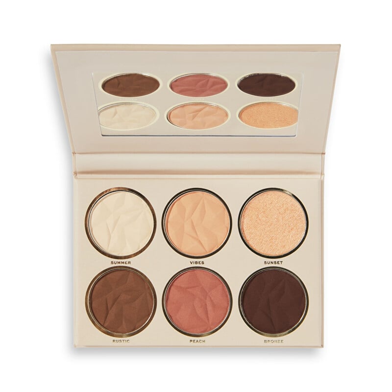 Paletka 6 očních stínů Glam Mood Golden Hour Revolution PRO - 6 x 2 g