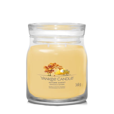 Aromatická svíčka Signature sklo střední Autumn Sunset Yankee Candle - 368 g