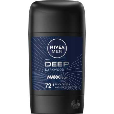 Tuhý antiperspirant Deep Black Carbon Nivea - 50 ml