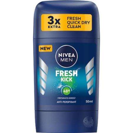 Tuhý antiperspirant Fresh Kick Nivea - 50 ml