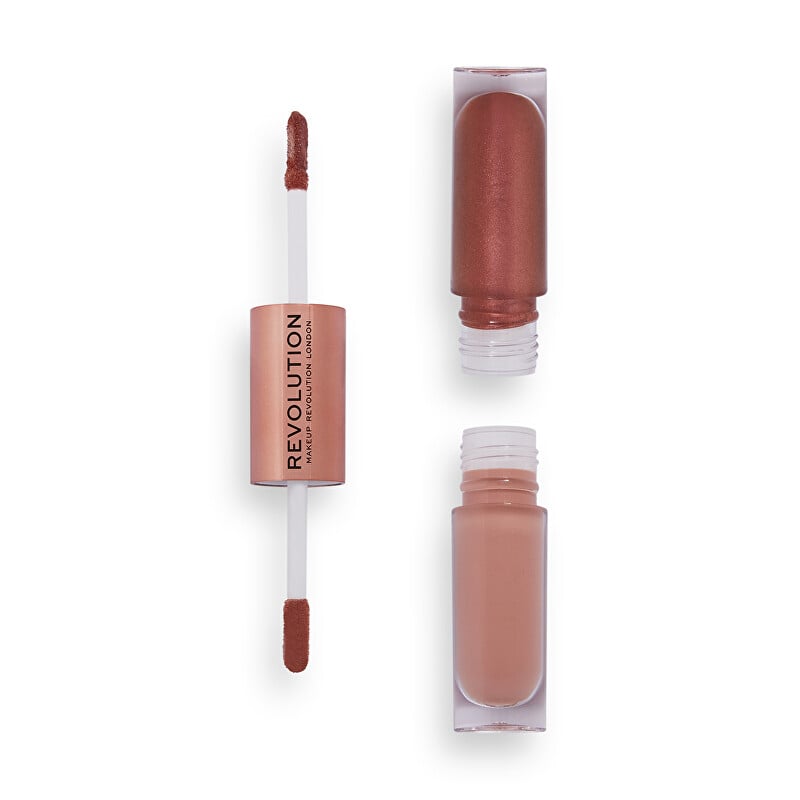 Oboustranné tekuté oční stíny (Double Up Liquid Shadow) Revolution / Odstín: Opulence Light Pink - 4,4 ml Oboustranné tekuté oční stíny (Double Up Liquid Shadow) Revolution / Odstín: Opulence Light Pink - 4,4 ml
