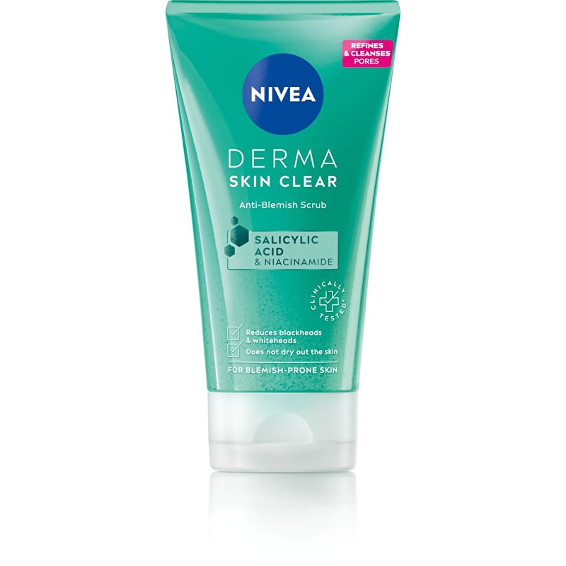 Čisticí pleťový peeling Derma Skin Clear (Anti-Blemish Scrub) Nivea - 150 ml Čisticí pleťový peeling Derma Skin Clear (Anti-Blemish Scrub) Nivea - 150 ml