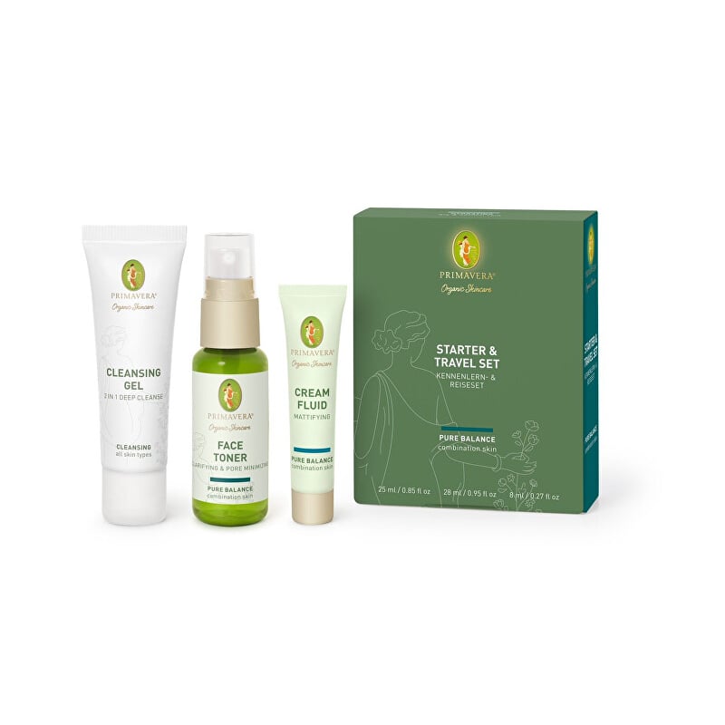 Dárková sada pleťové péče Pure Balance (Starter & Travel Set) Primavera Dárková sada pleťové péče Pure Balance (Starter & Travel Set) Primavera