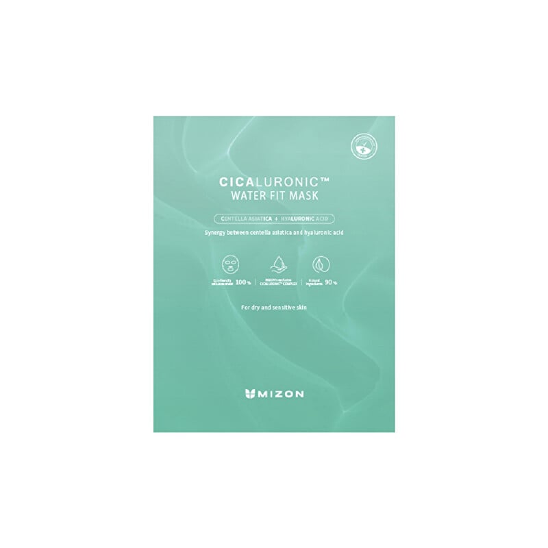 Hydratační pleťová maska s kyselinou hyaluronovou Cicaluronic (Water Fit Mask) Mizon - 24 g Hydratační pleťová maska s kyselinou hyaluronovou Cicaluronic (Water Fit Mask) Mizon - 24 g