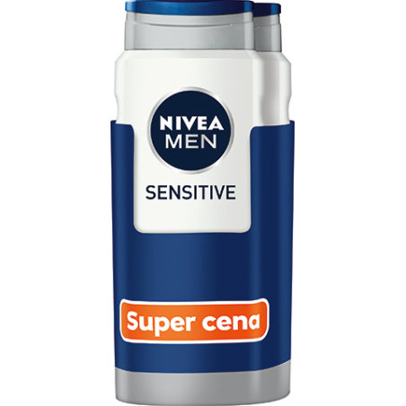 Sprchový gel pro muže Men Sensitive Nivea - 2 x 500 ml