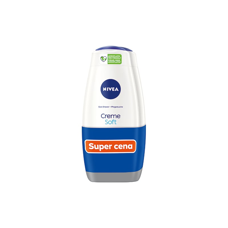 Sprchový gel Creme Soft Nivea - 2 x 500 ml