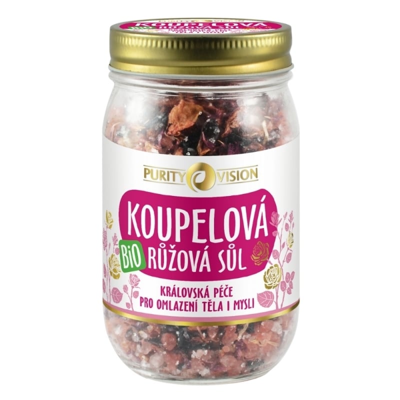 Bio Růžová koupelová sůl Purity Vision - 400 g Bio Růžová koupelová sůl Purity Vision - 400 g