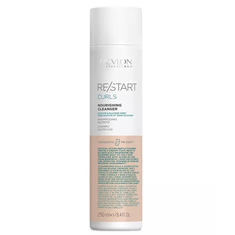 Vyživující šampon pro kudrnaté a vlnité vlasy Restart Curls (Nourishing Cleanser) Revlon Professional - 1000 ml