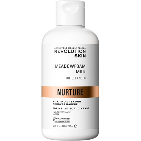 Odličovač make-upu Nurture Meadowfoam Milk (Oil Cleanser) Revolution Skincare - 200 ml