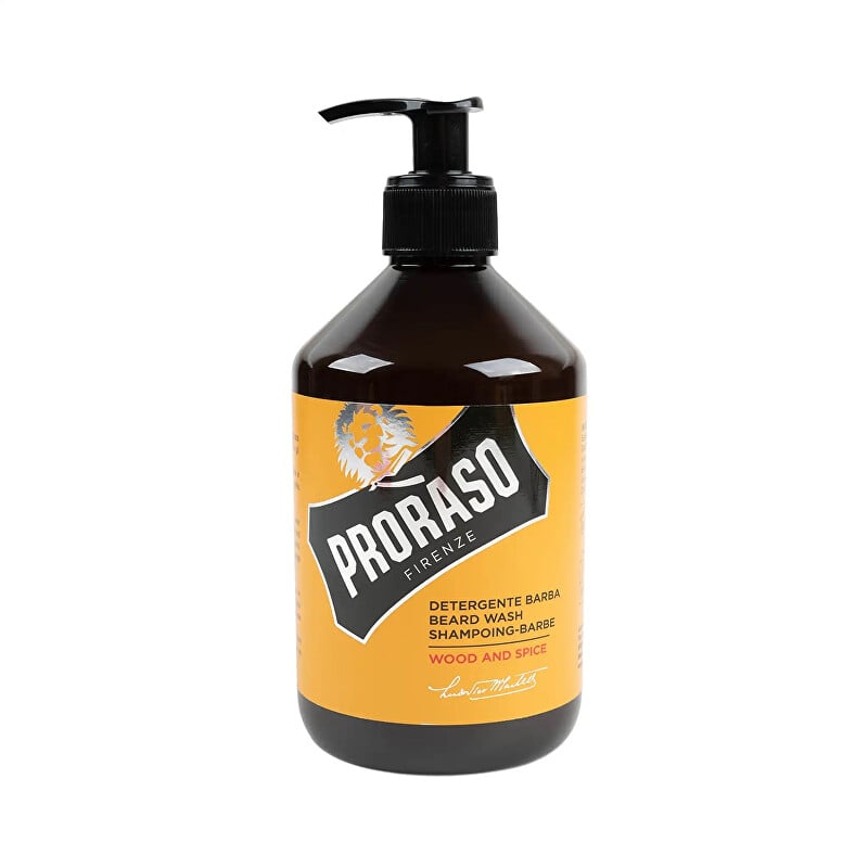 Mýdlo na plnovous Wood & Spice Proraso - 500 ml Mýdlo na plnovous Wood & Spice Proraso - 500 ml