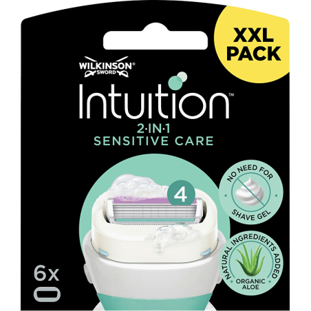 Náhradní hlavice Intuition Sensitive Care Wilkinson Sword - 6 ks