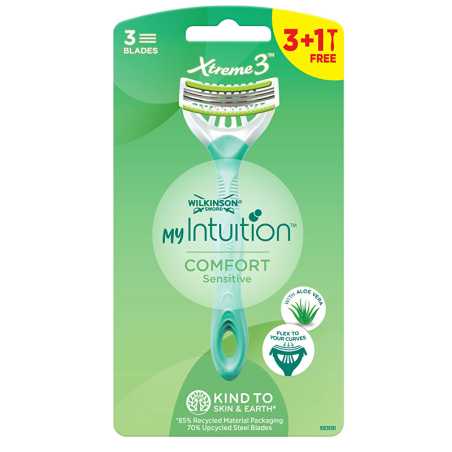 Jednorázový holicí strojek pro ženy My Intuition Comfort Sensitive 3 + Wilkinson Sword - 1 ks