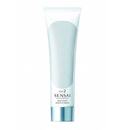 Pleťové mýdlo a maska 2 v 1 Silky Purifying Step Two (Mud Soap Wash & Mask) Sensai - 125 ml