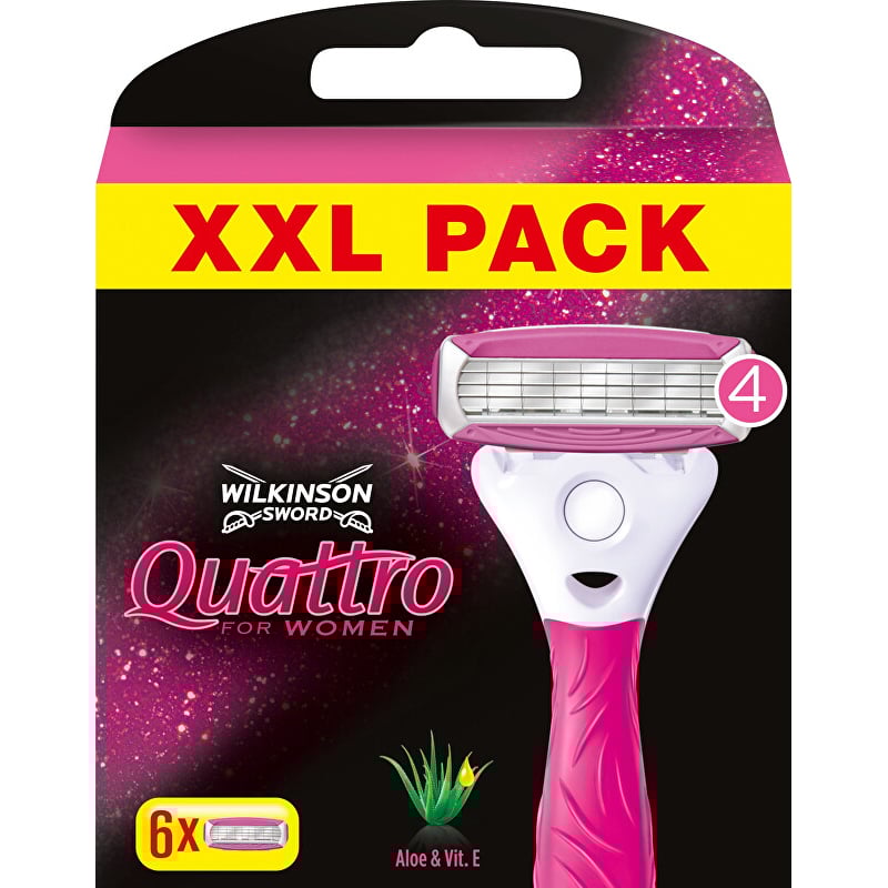Náhradní hlavice Quattro for Women Wilkinson Sword - 6 ks Náhradní hlavice Quattro for Women Wilkinson Sword - 6 ks
